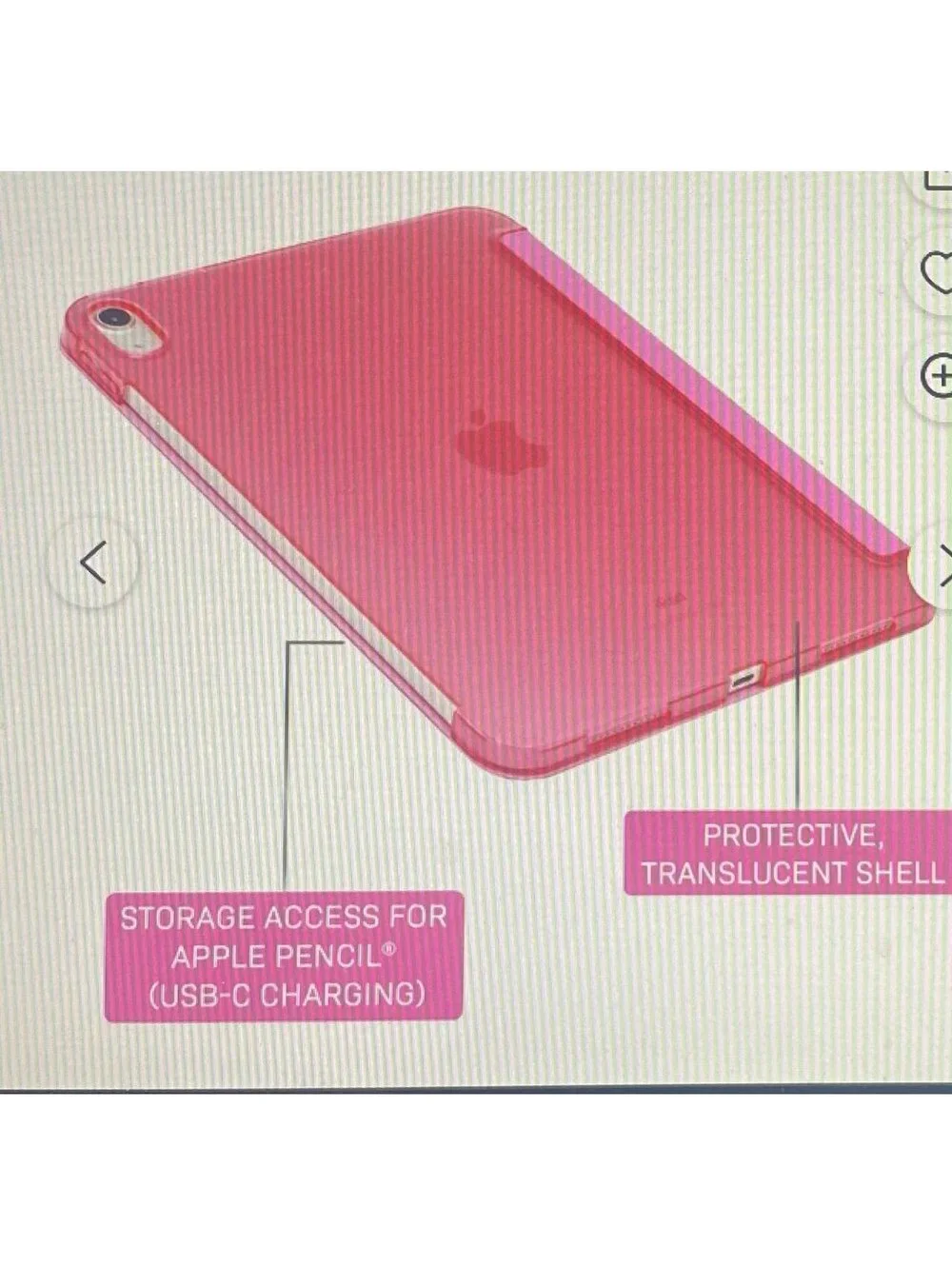 Body Glove Tablet Folio Case for iPad A16/iPad 10th generation Bright Pink